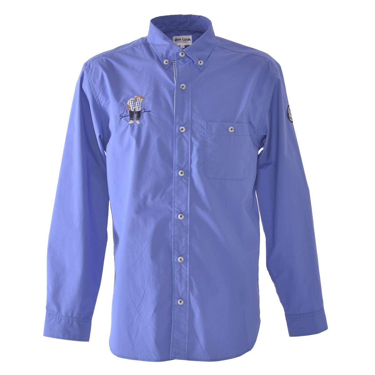 [SINA COVA(シナコバ)]長袖ボタンダウンシャツ 25124020 ブルー L