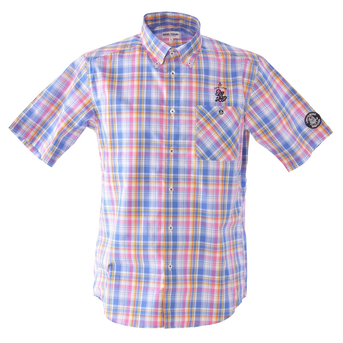 [SINA COVA(シナコバ)]半袖ボタンダウンシャツ 25124530 ブルー M