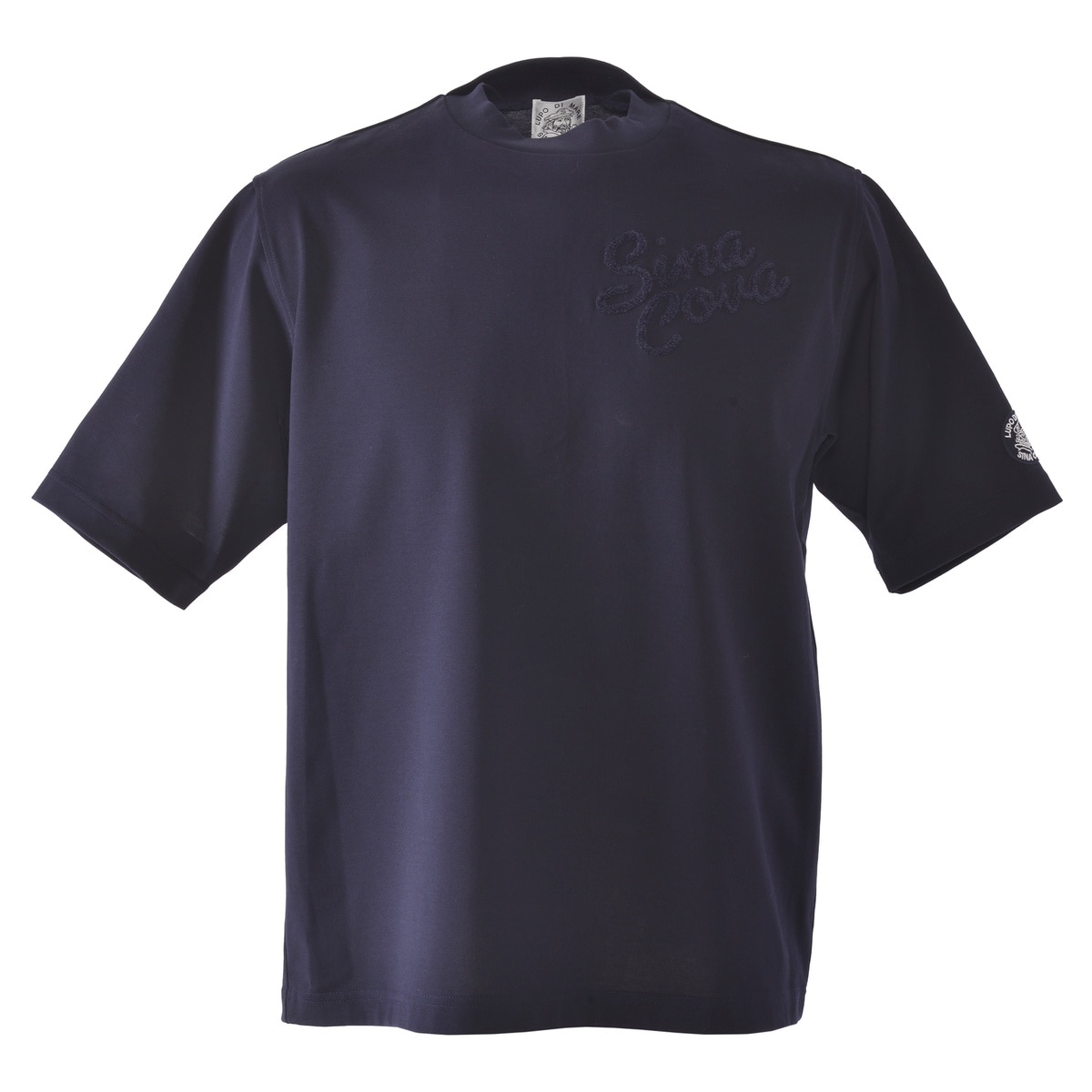 [SINA COVA(シナコバ)]モックネックTシャツ 25130510 ネイビー Lサイズ