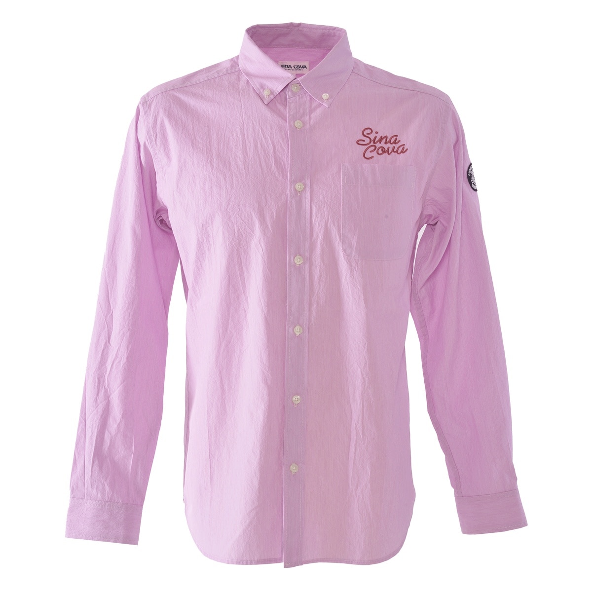 [SINA COVA(シナコバ)]長袖ボタンダウンシャツ 25134020 ピンク Lサイズ