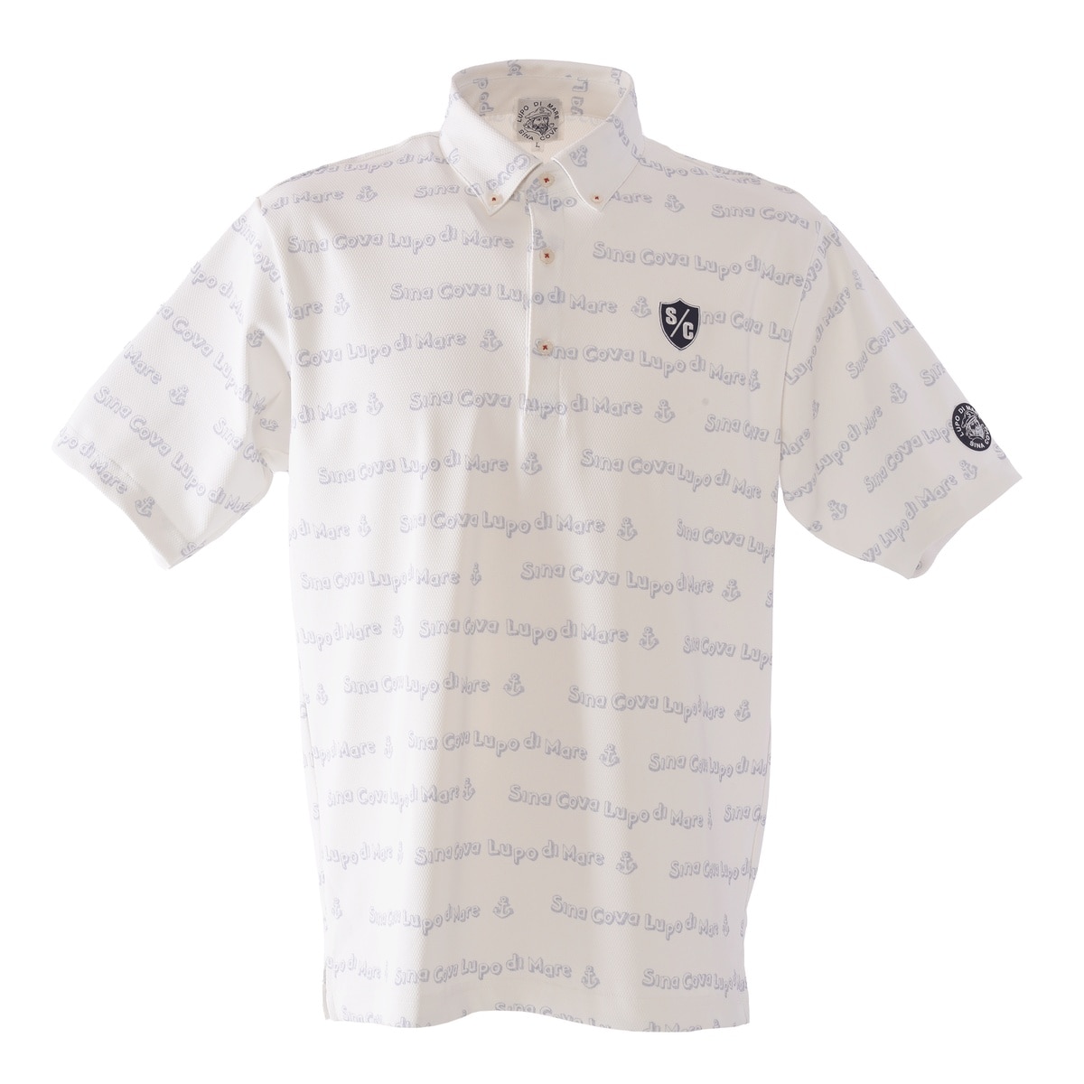 [SINA COVA(シナコバ)]半袖ボタンダウンシャツ 25150540 オフホワイト LLサイズ