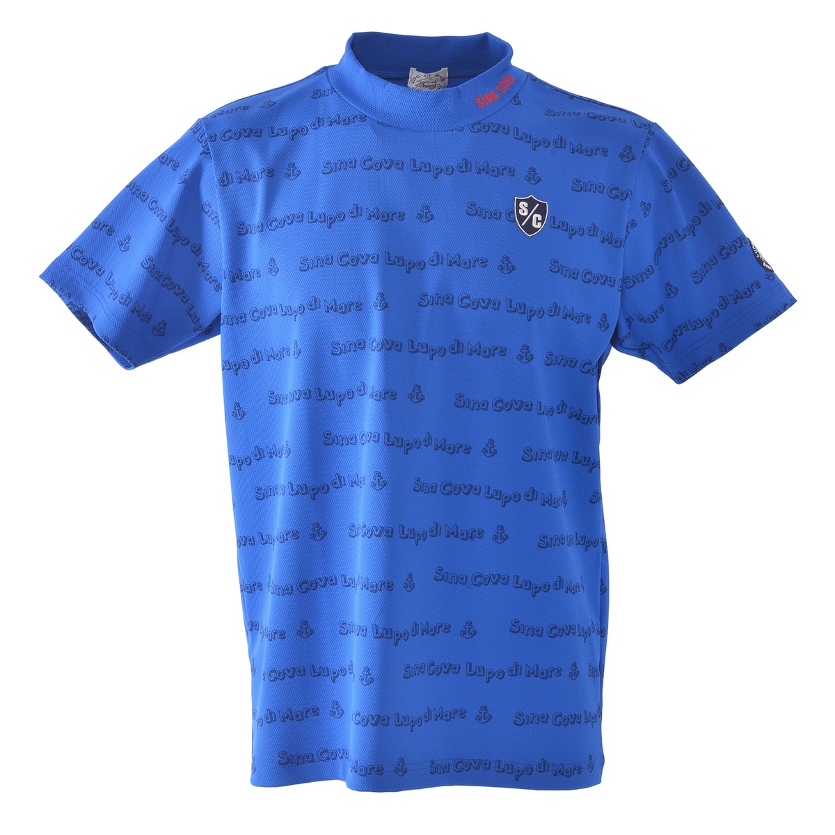 [SINA COVA(シナコバ)]モックネックTシャツ 25150550 ブルー Lサイズ