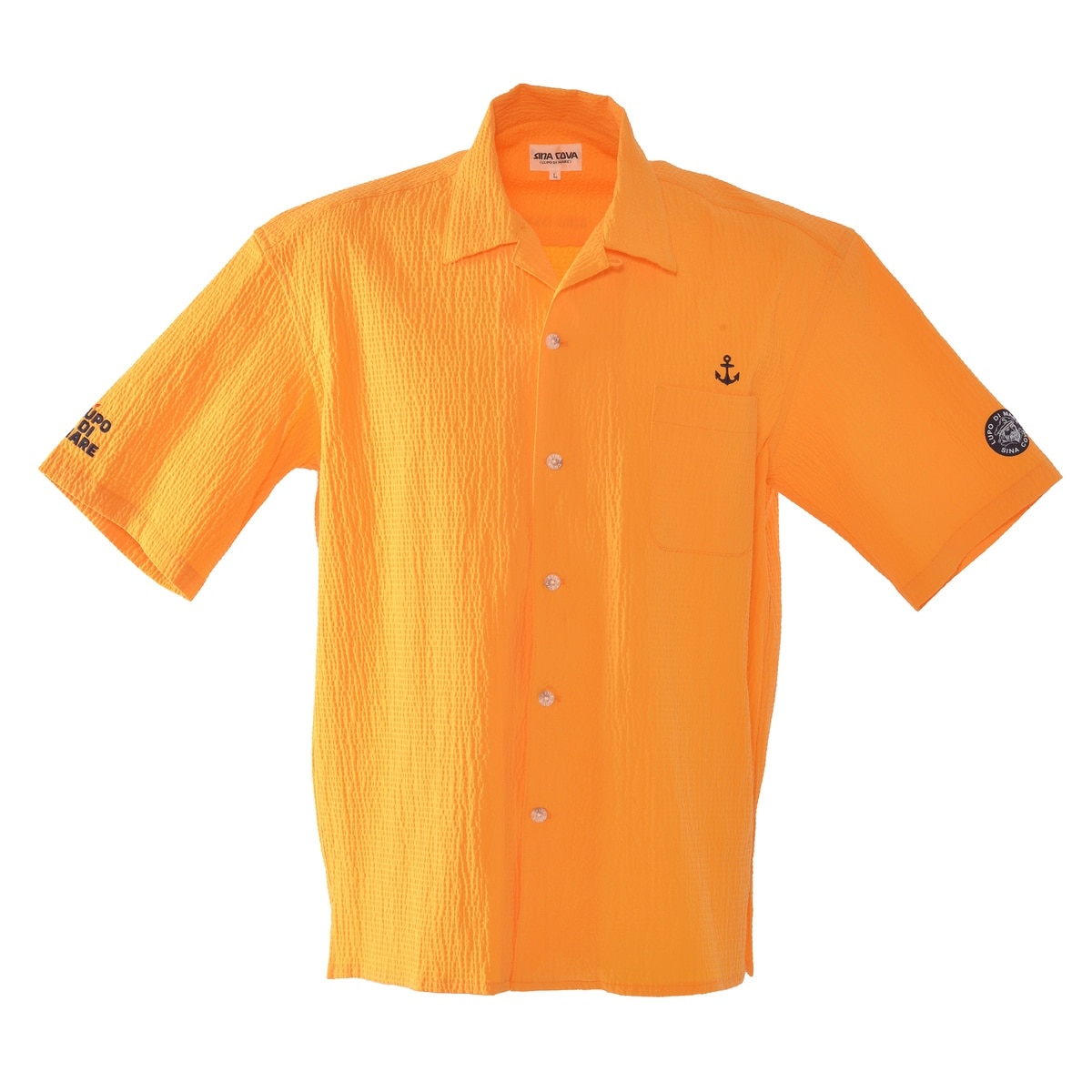 [SINA COVA(シナコバ)]オープンカラー半袖シャツ 25154510 カーキ Lサイズ