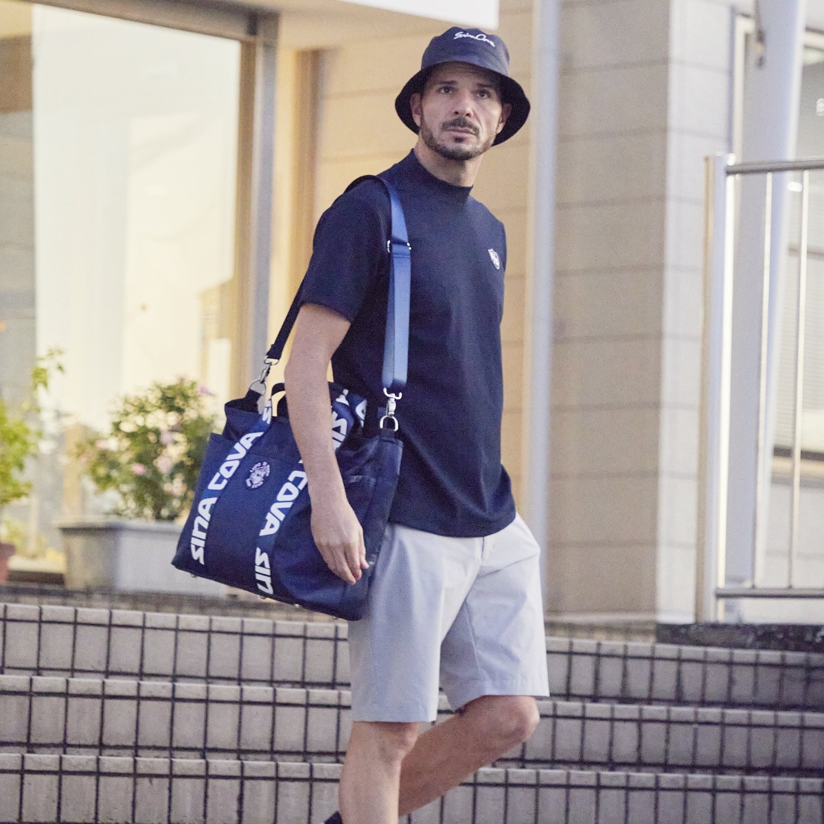 [SINA COVA(シナコバ)]ショートパンツ  25155510 ネイビー LLサイズ