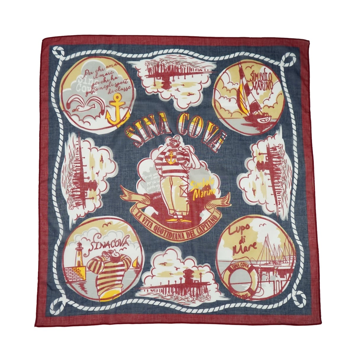 [SINA COVA(シナコバ)]スカーフ 25176220 ネイビー F