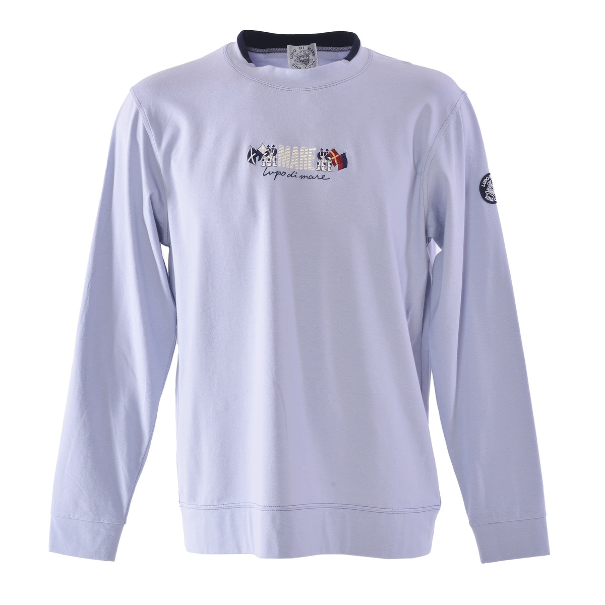[SINA COVA(シナコバ)]モックネックTシャツ ユニセックス(男女兼用)  25210010 サックス Mサイズ