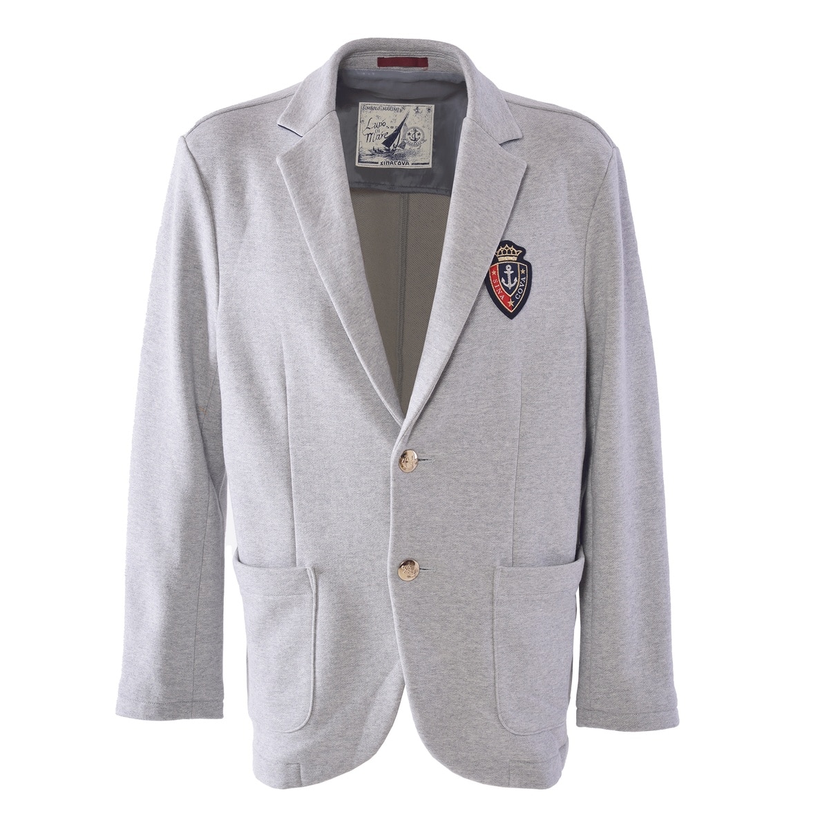 [SINA COVA(シナコバ)]カットソーテーラードジャケット (ブレザー) 25213020 グレー Lサイズ