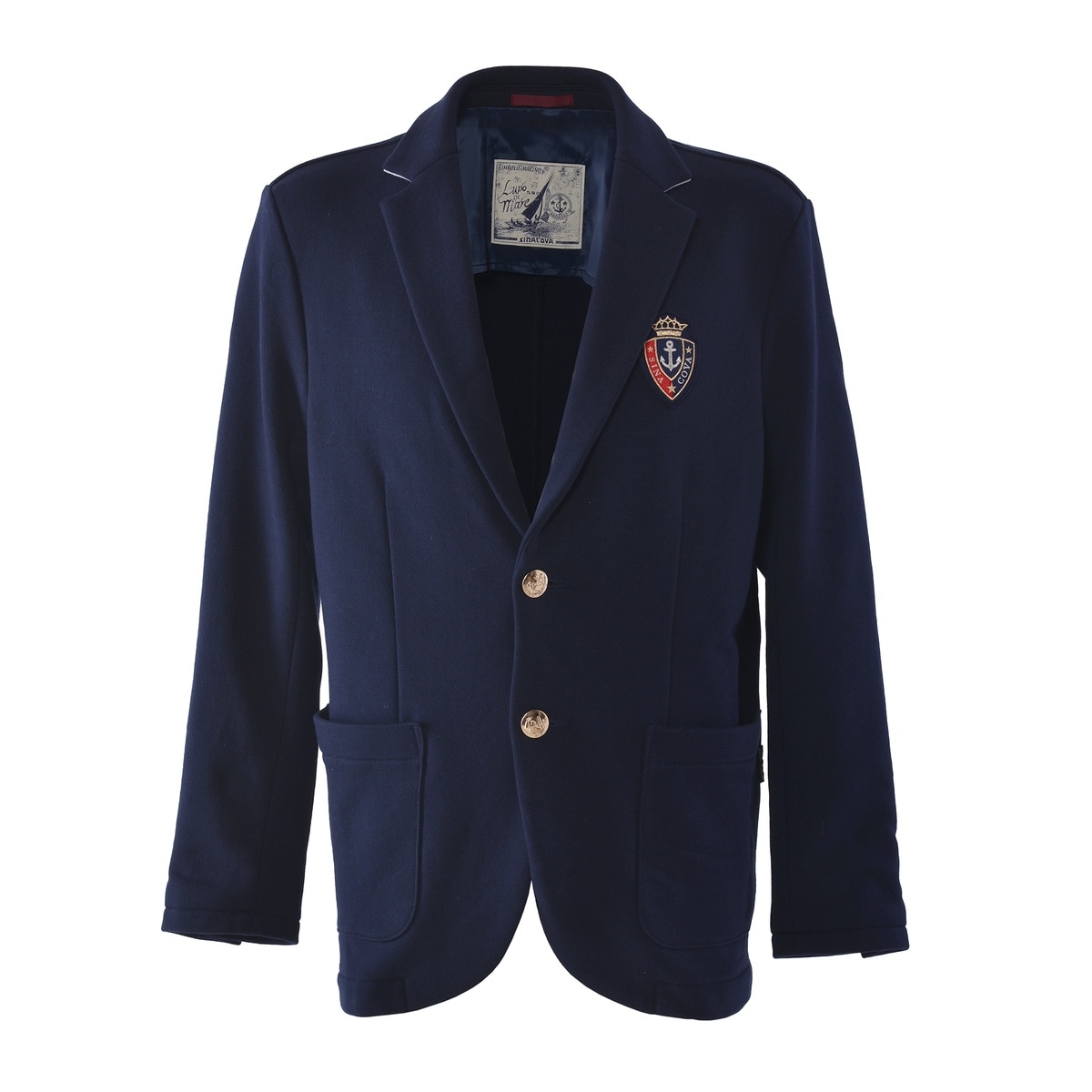 [SINA COVA(シナコバ)]カットソーテーラードジャケット (ブレザー) 25213020 ネイビー Lサイズ