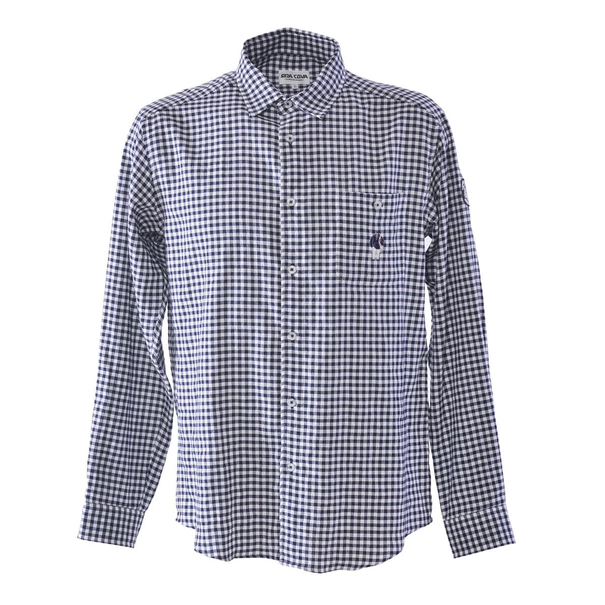 [SINA COVA(シナコバ)]長袖レギュラーシャツ 25224010 チェック柄 Lサイズ