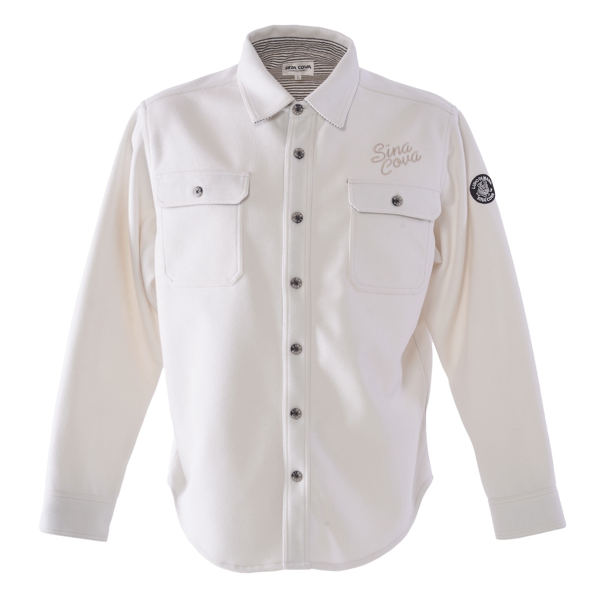 [SINA COVA(シナコバ)]CPOシャツジャケット 25234030 オフホワイト LLサイズ