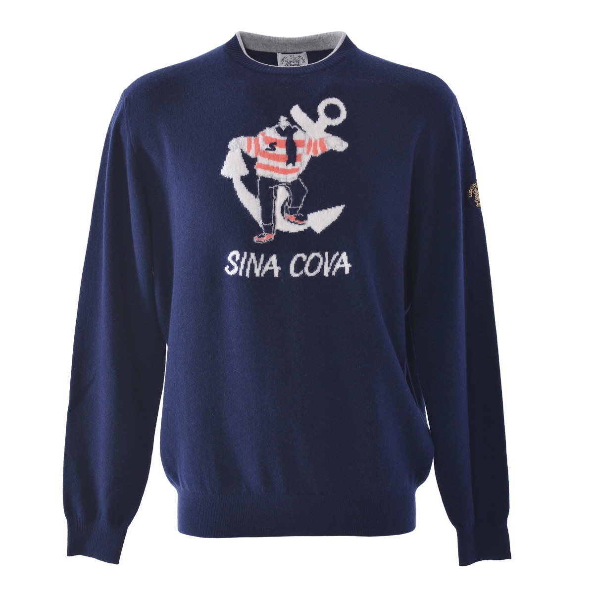 [SINA COVA(シナコバ)]クルーネックセーター 25242010 ネイビー Lサイズ
