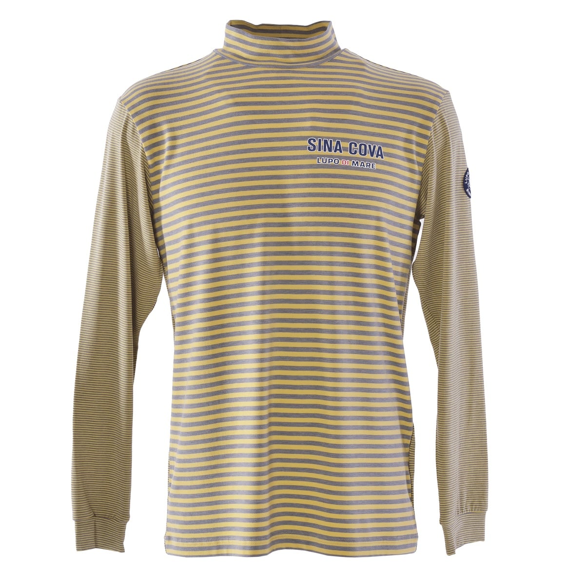 [SINA COVA(シナコバ)]長袖モックネックTシャツ 25250070 イエロー LLサイズ