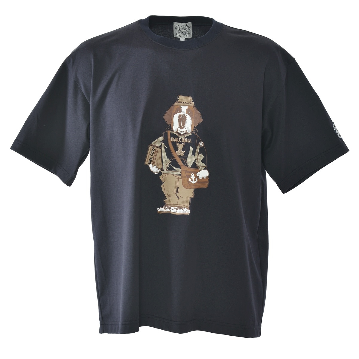 [SINA COVA]半袖Tシャツ Lサイズ ネイビー 26120540