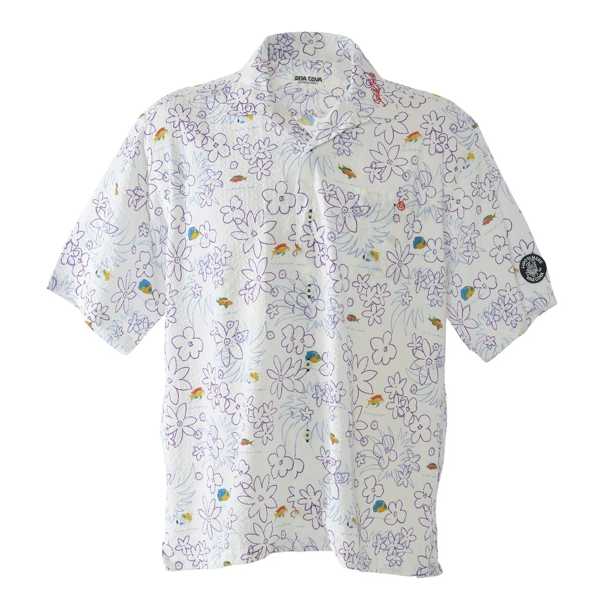 [SINA COVA]半袖開襟シャツ Lサイズ ホワイト 26124530