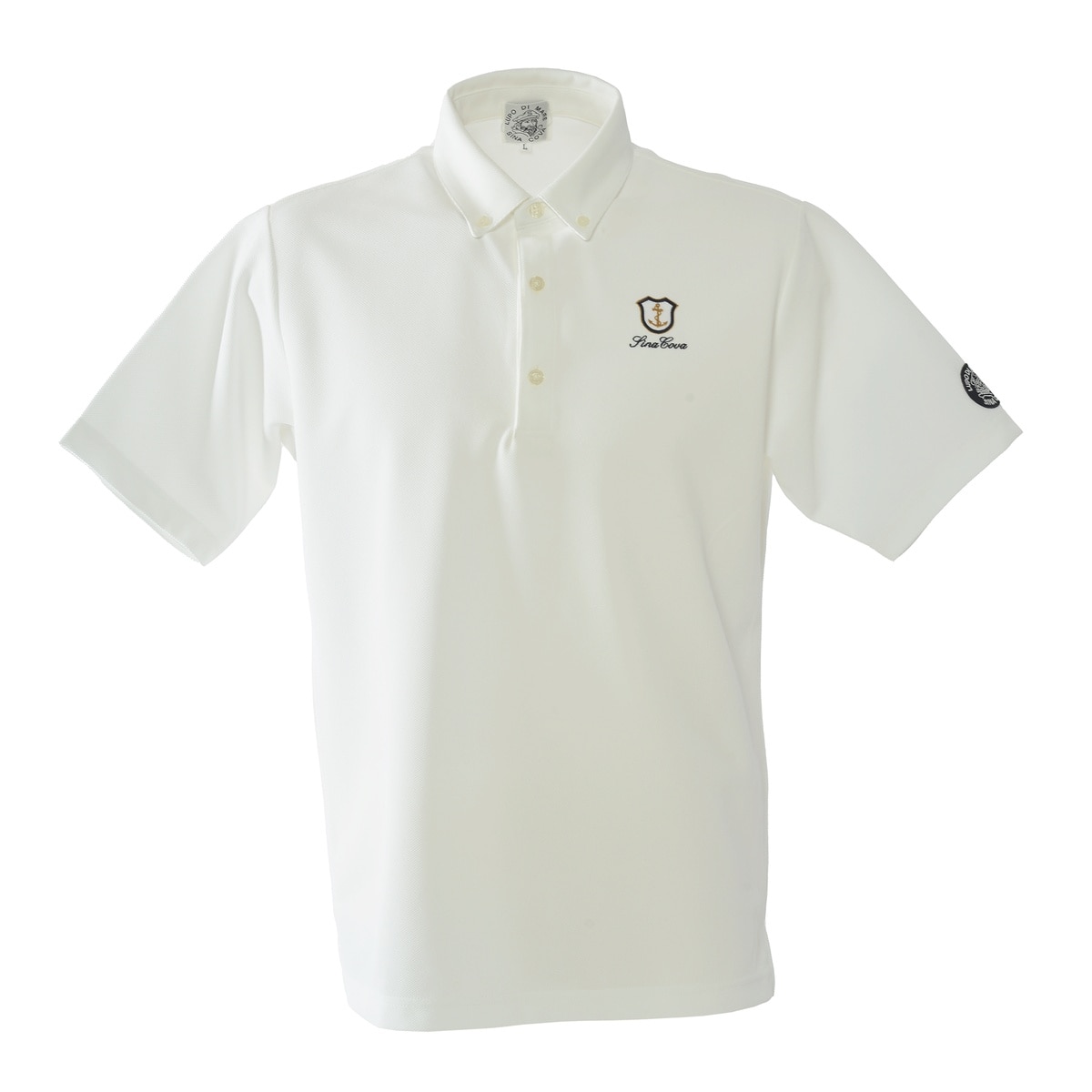 [SINA COVA]半袖ボタンダウンシャツ Lサイズ ホワイト 26130530