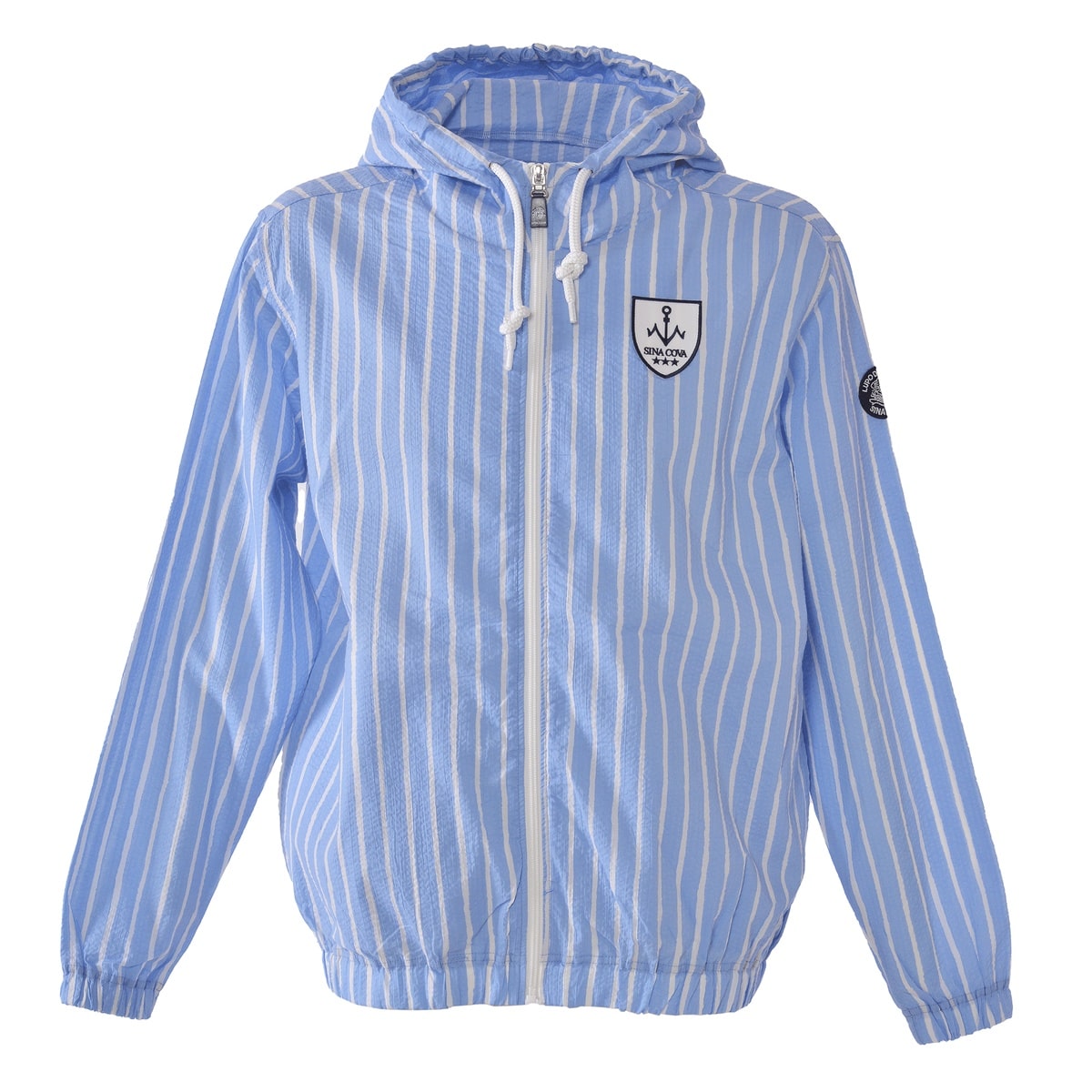 [SINA COVA]ZIPUPシャツパーカー Lサイズ ブルー 26133040