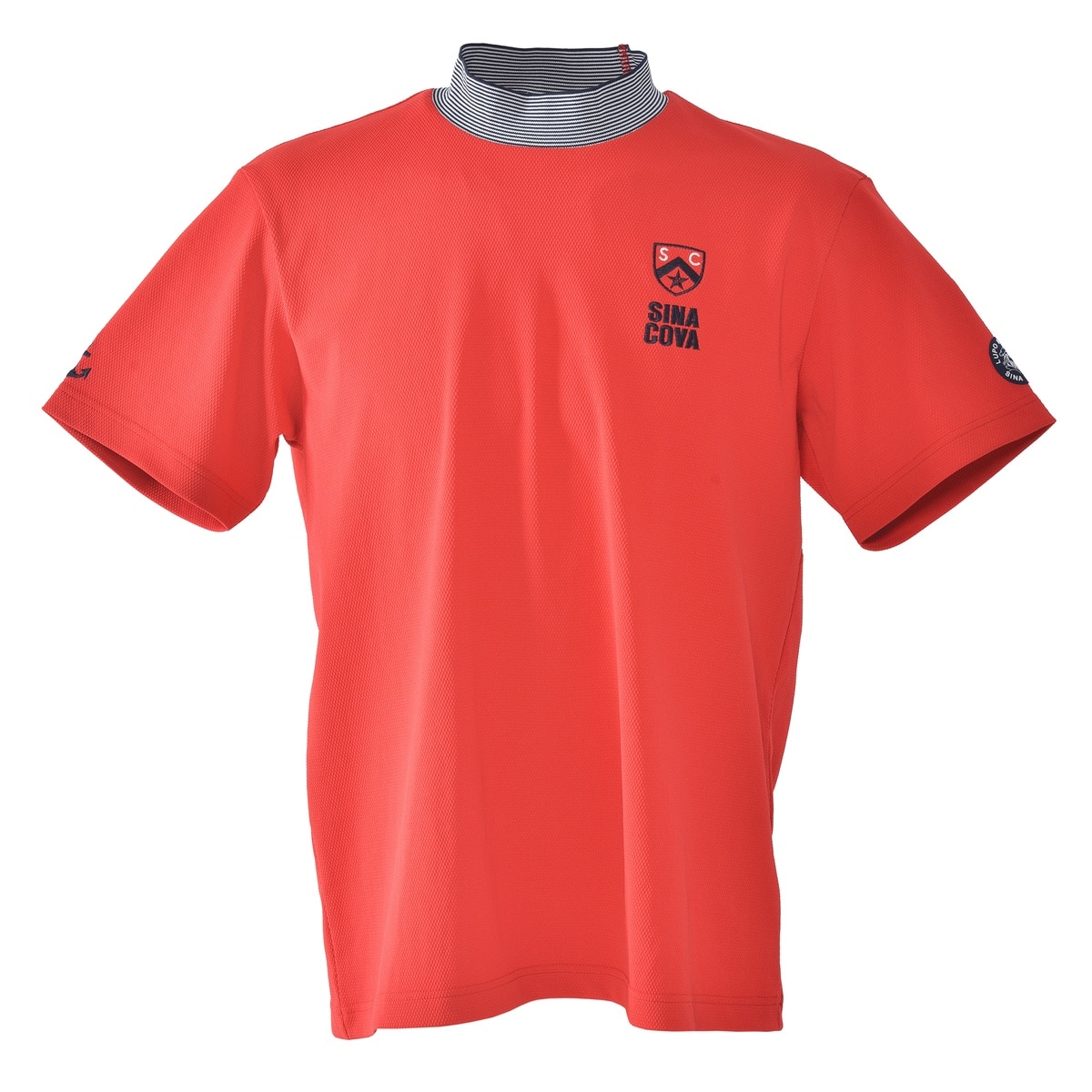 [SINA COVA]モックネックTシャツ LLサイズ レッド 26150520
