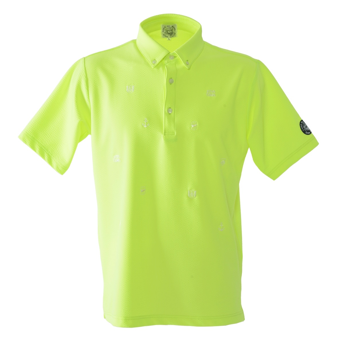 [SINA COVA]半袖ボタンダウンシャツ Lサイズ イエロー 26150540