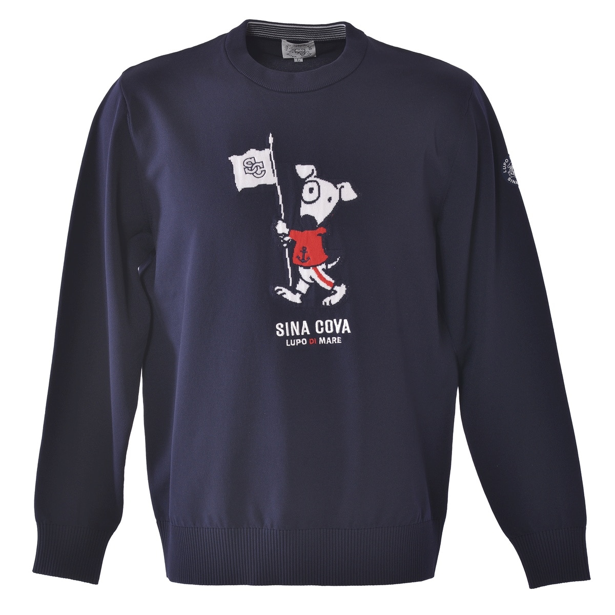 [SINA COVA]クルーネックセーター Lサイズ ネイビー 26152010