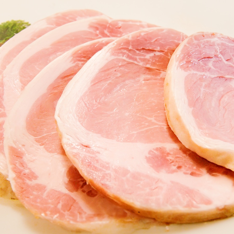 薪・炭火仕上げ　厚切りロースハム　簡易包装