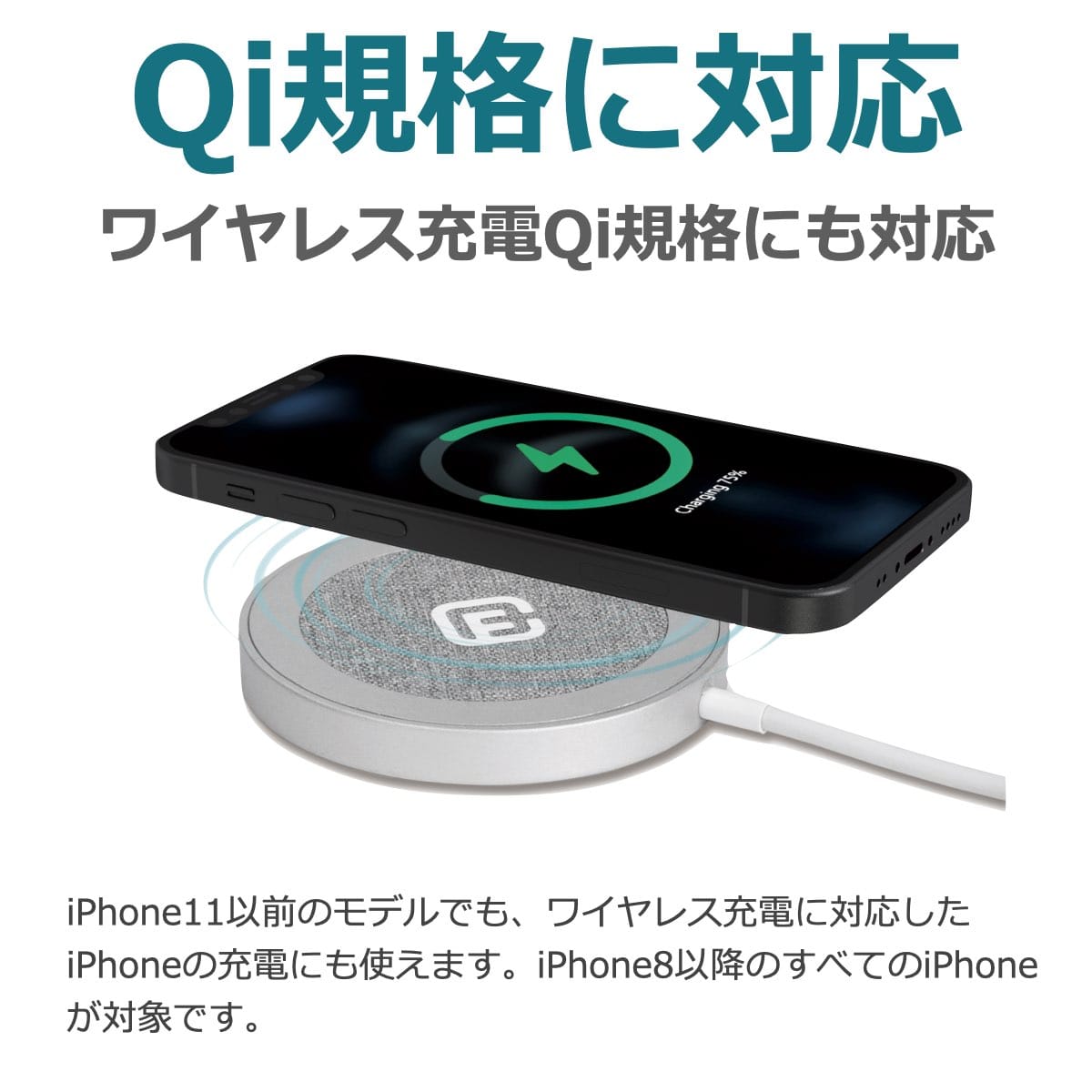 MagSafe 充電器 急速 iPhone対応 ワイヤレス充電器 40s MS1 バイオレットモーブ