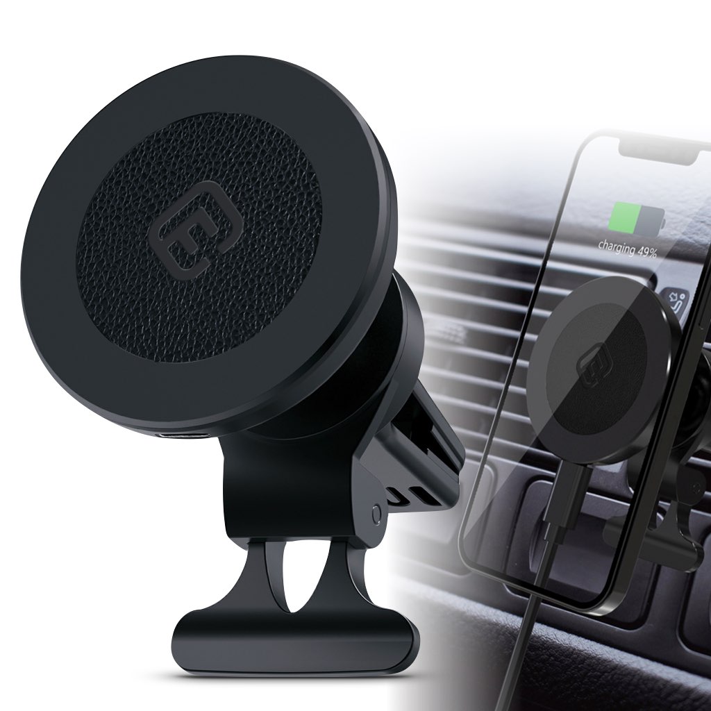MagSafe 車載 ワイヤレス充電器 車載ホルダー型 iPhone対応 エアコン 40s CMS1