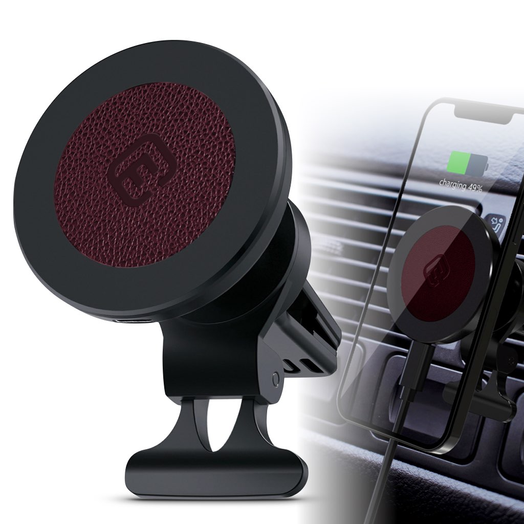 MagSafe 車載 ワイヤレス充電器 車載ホルダー型 iPhone対応 エアコン 40s CMS1