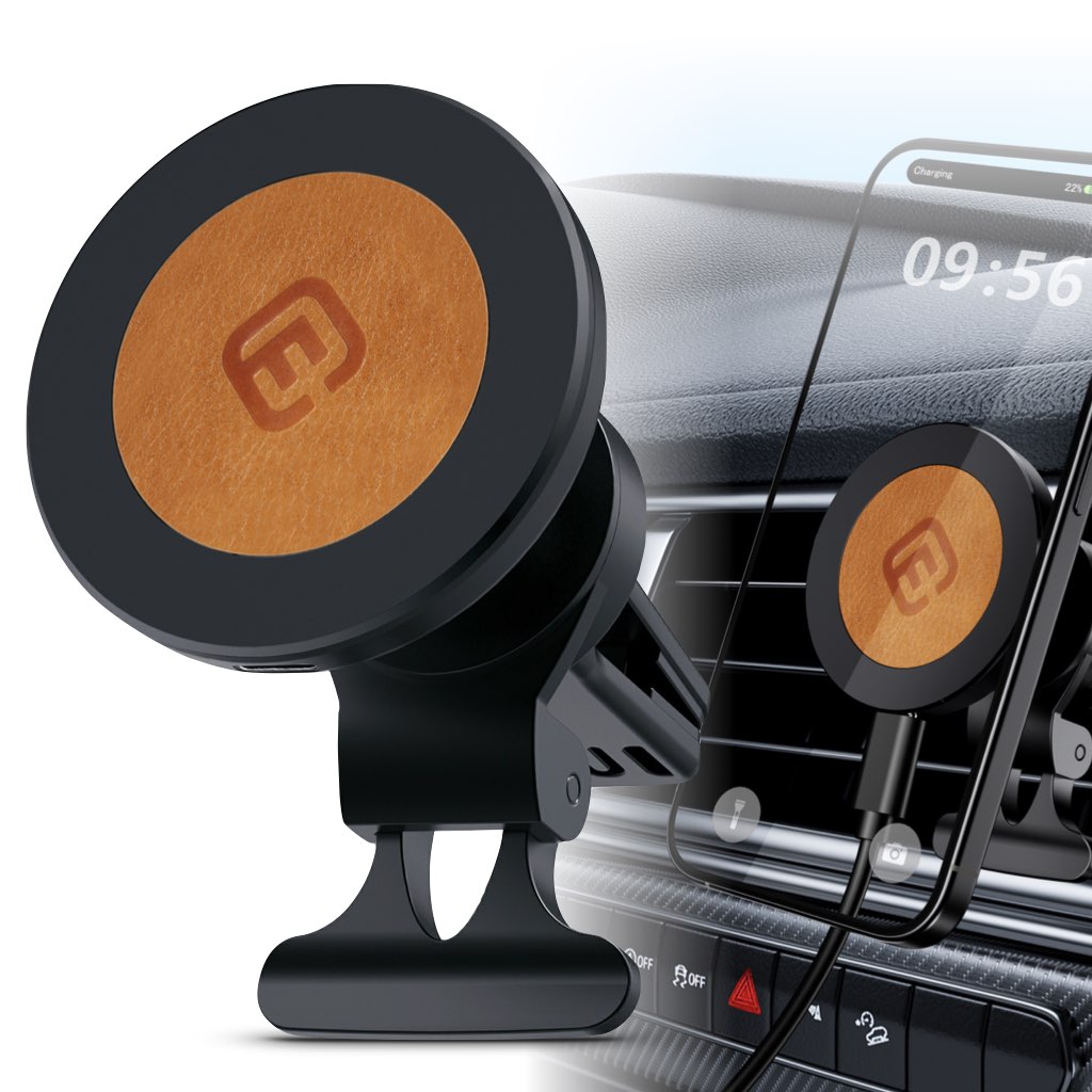 MagSafe 車載 ホルダー型 ワイヤレス充電器 iPhone対応 急速対応 エアコン 40s CMS1