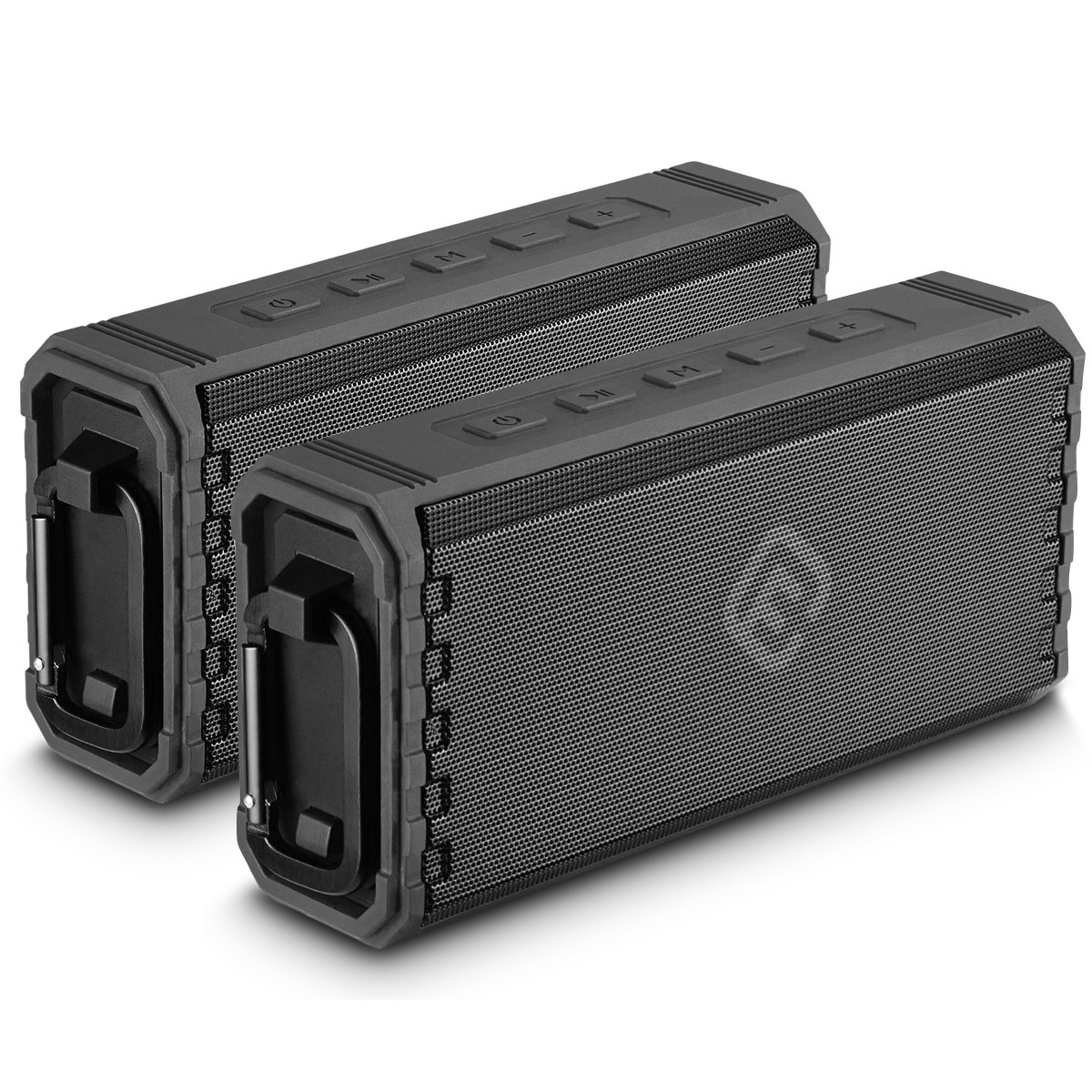 （2台セット） Bluetoothスピーカー 防水  IPX7 堅牢型 大音量 SDカード ポータブル 小型 40s HW2