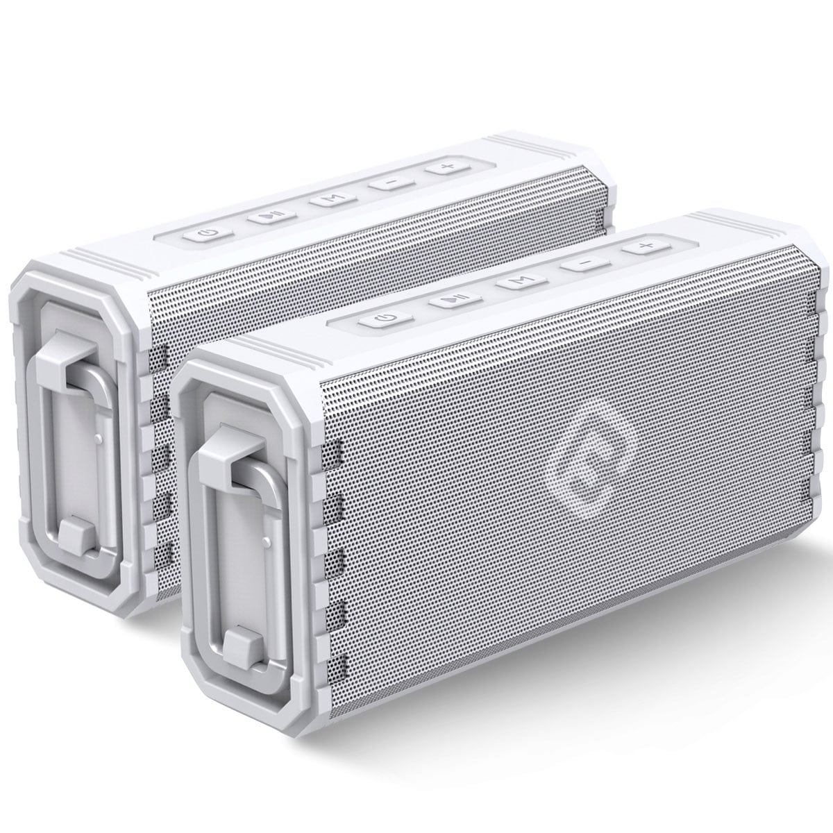 （2台セット） Bluetoothスピーカー 防水  IPX7 堅牢型 大音量 SDカード ポータブル 小型 40s HW2