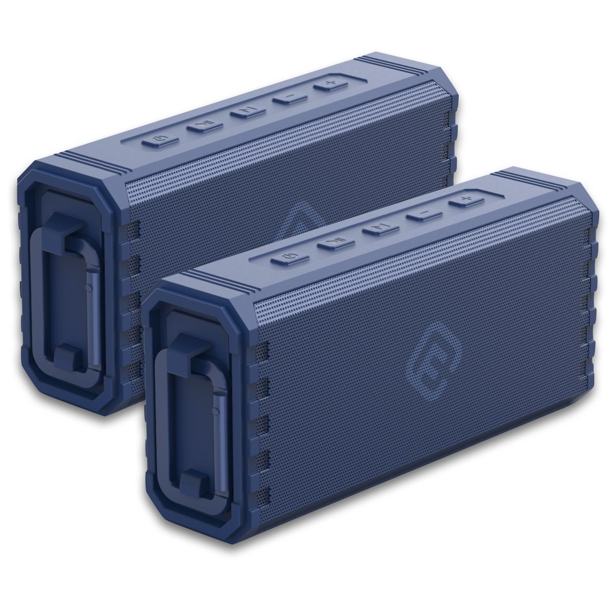 （2台セット）Bluetoothスピーカー 防水  IPX7 堅牢型 大音量 SDカード ポータブル 小型 40s HW2