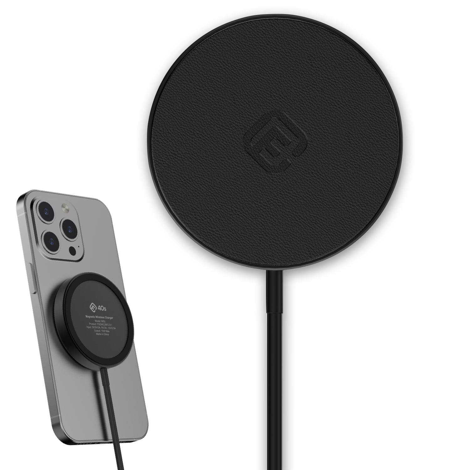 Qi2対応 ワイヤレス充電器 MagSafe互換 15W 急速充電 iPhone android 40s MS2