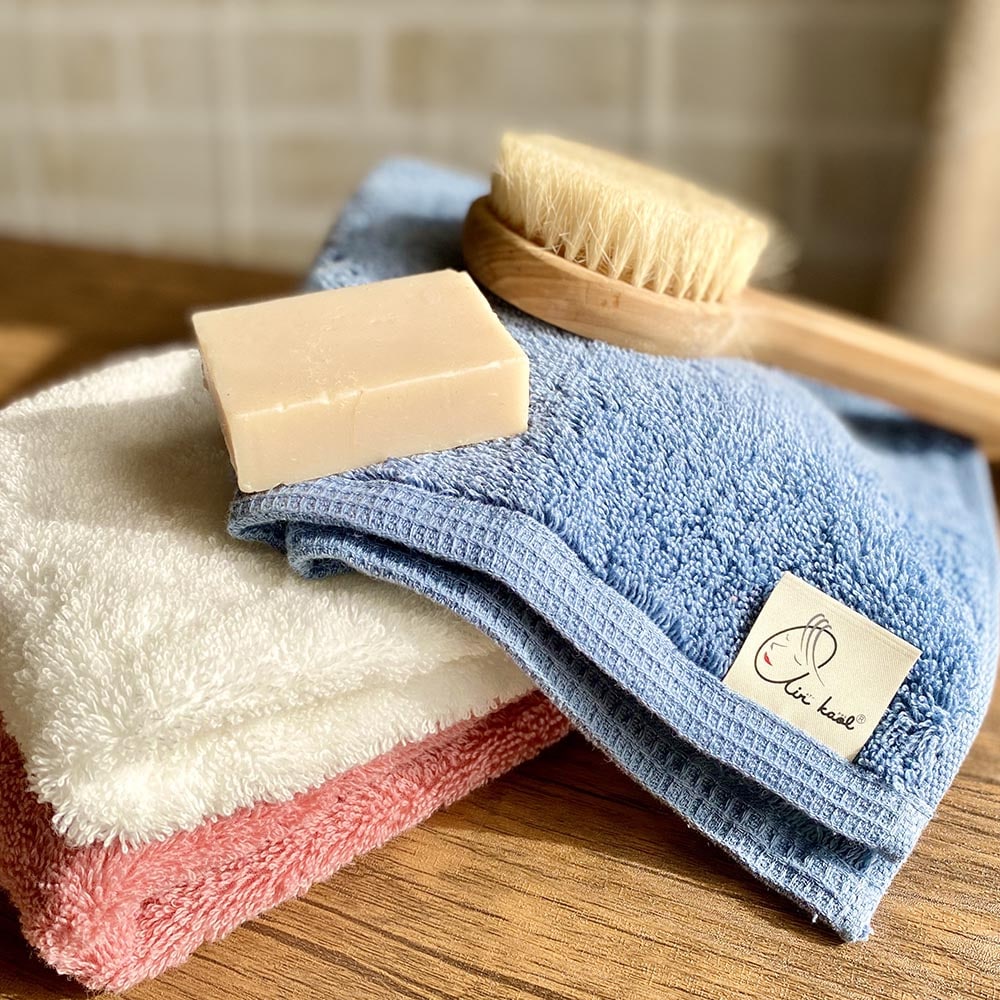 《エアーかおる》ダディボーイ ウォッシュタオル コーラルピンク コーラルピンク