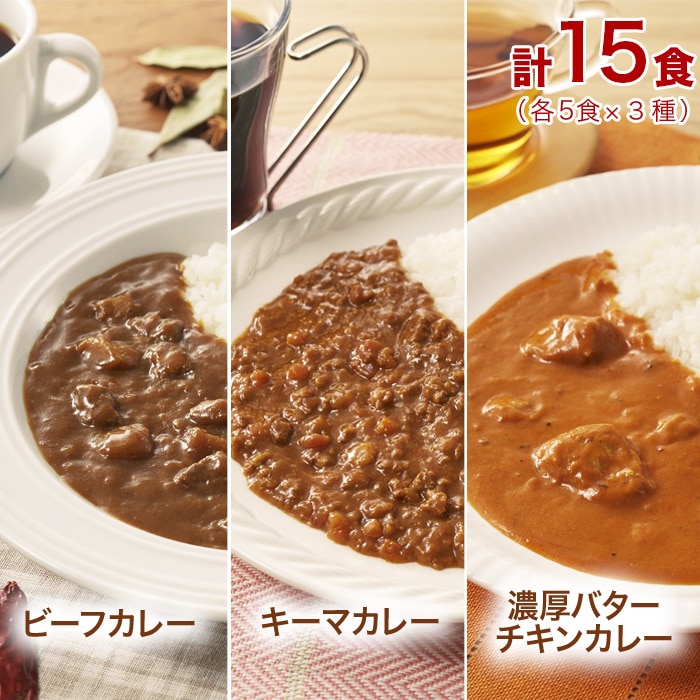プロジーヌ カレー3種 各5食 バラエティセット