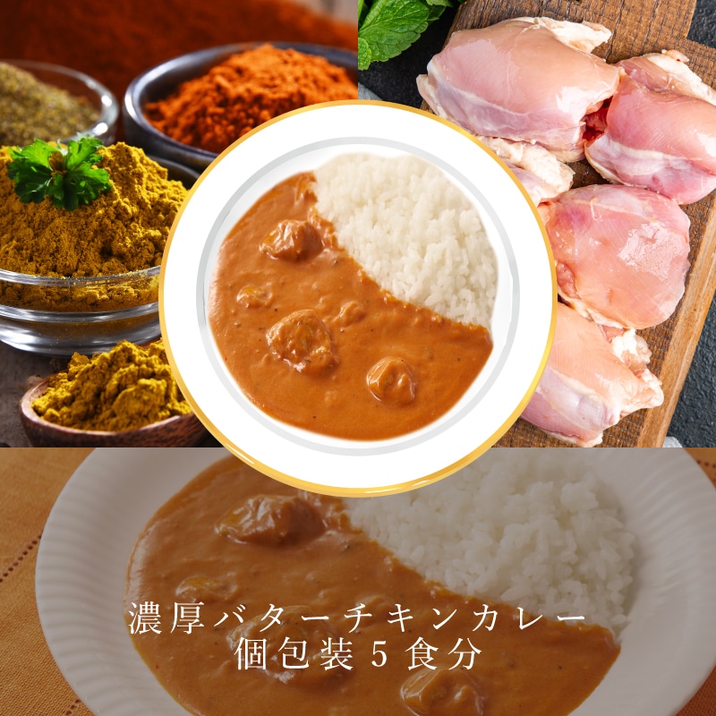 濃厚バターチキンカレー 個包装5食分