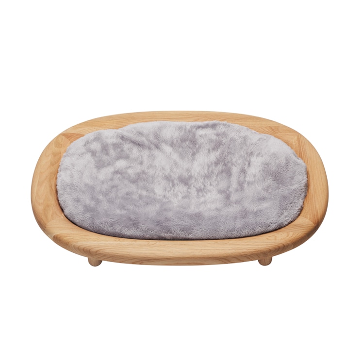 KARIMOKU CAT BED (Dark gray & natural)