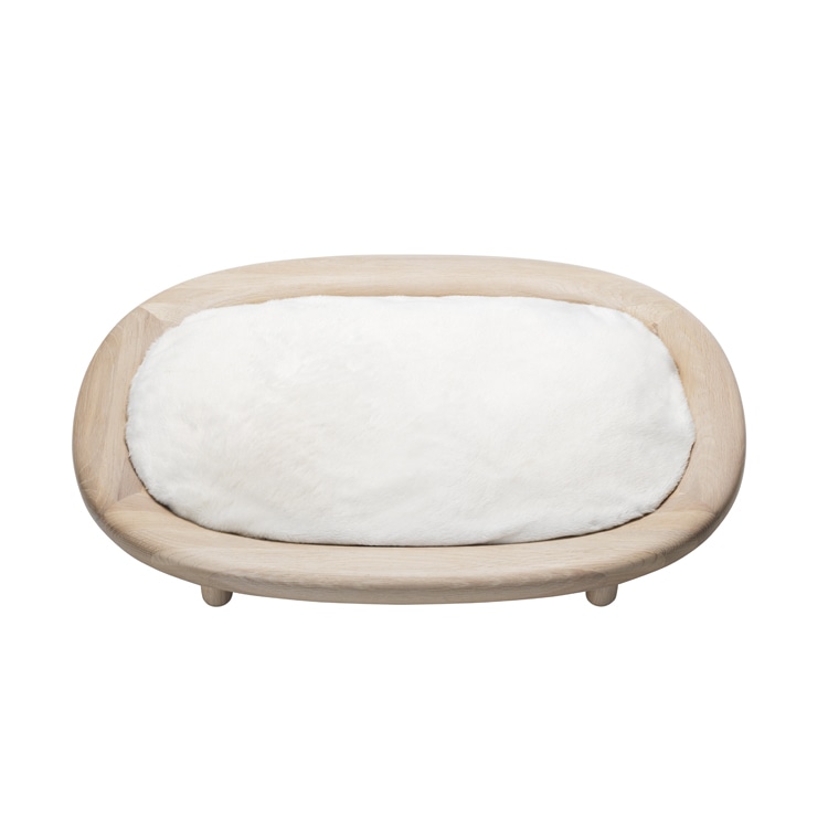 KARIMOKU CAT BED (Ivory & sheer white)