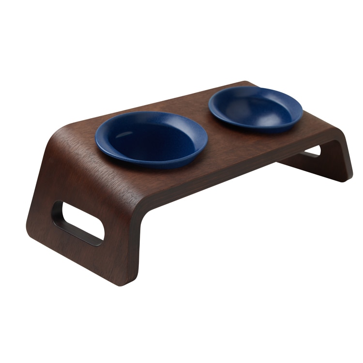 KARIMOKU CAT TABLE (Blue & mocha brown)