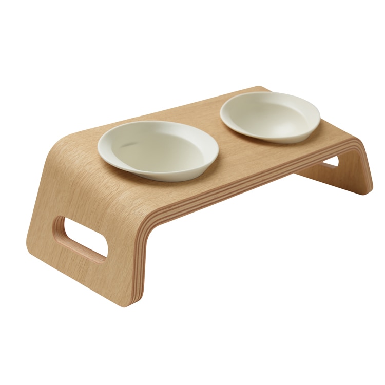 KARIMOKU CAT TABLE (White & natural)