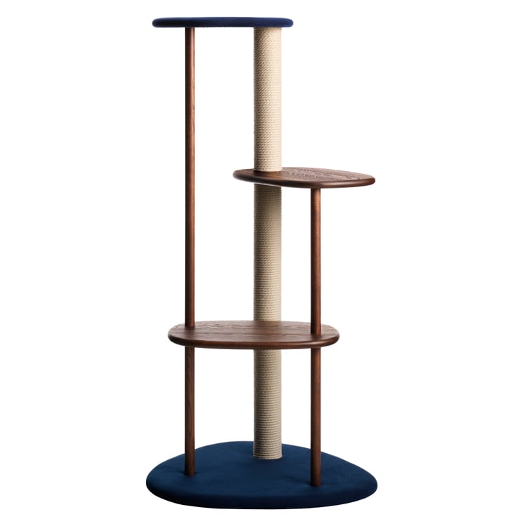 KARIMOKU CAT TREE (Blue & mocha brown)