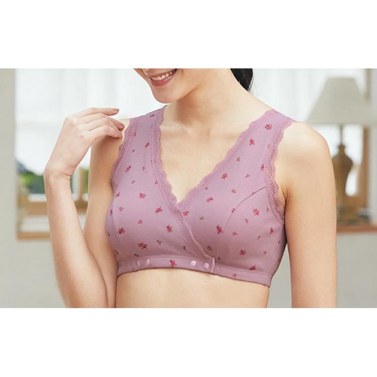 ルースインソブラジャージL ブラジャー 前開き 綿100％ 3色組 レディース 445934 通販 ブラ ノン