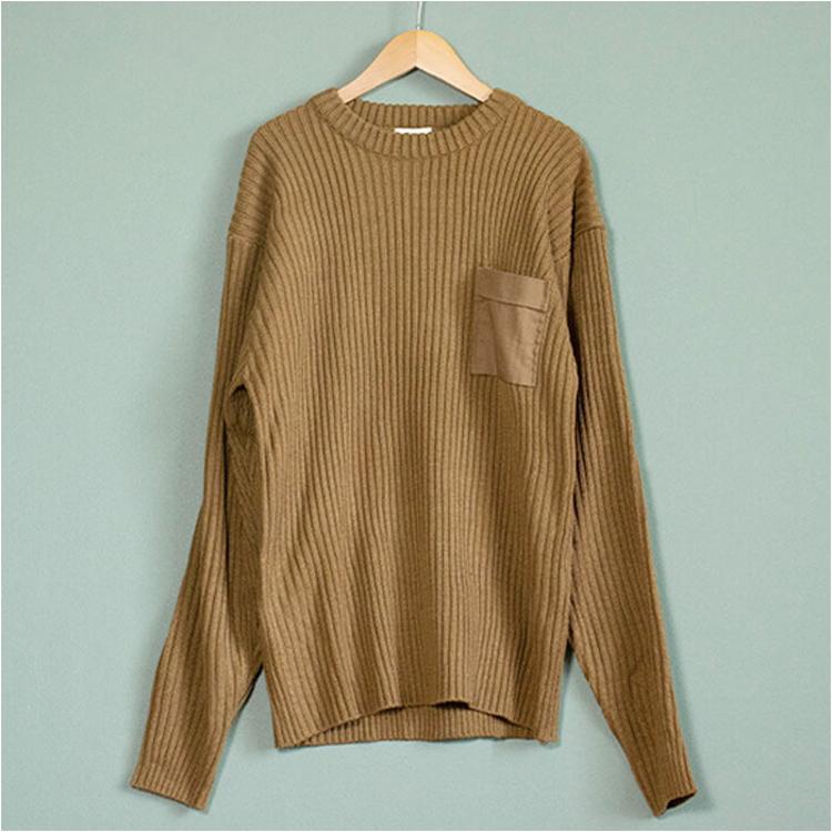 ミリタリー ニット MILITARY 実物 USED イギリス軍 コマンドセーター OLIVE ニット