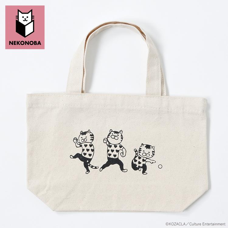 夜は猫といっしょ　超軽量マグボトル・ランチボックス・ランチトートバッグセット NEKONOBA グッズ 通販 ネコノバ ランチトートバッグ ミニトート