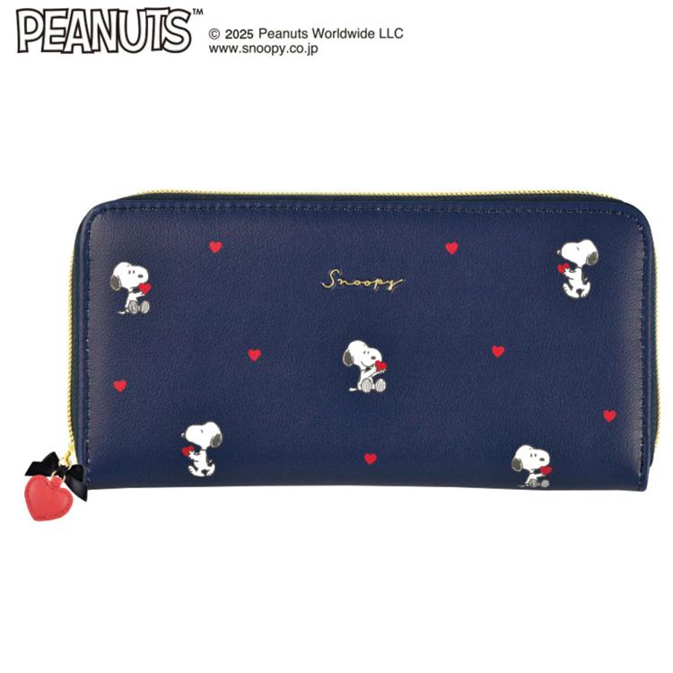 スヌーピーハートネイビー