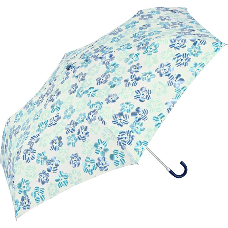 14540.ストライプフラワーブルー