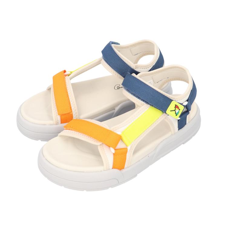 ベージュ/オレンジ