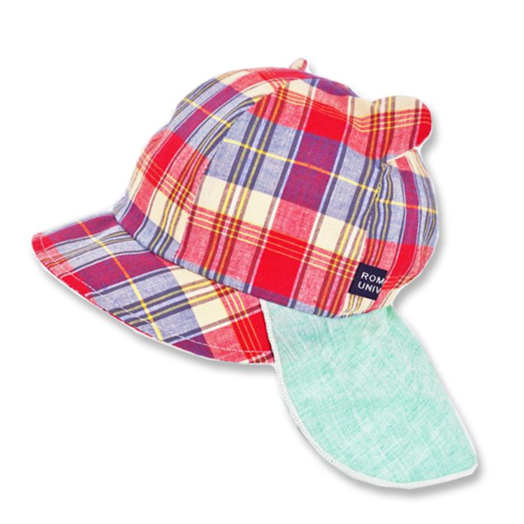 ベアチェックレッド