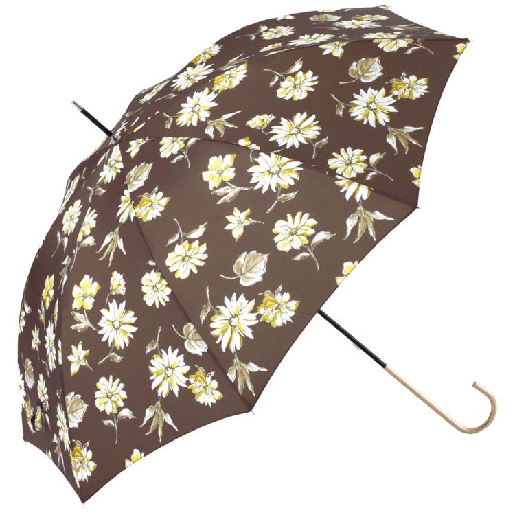 ドローイングフラワーブラウン