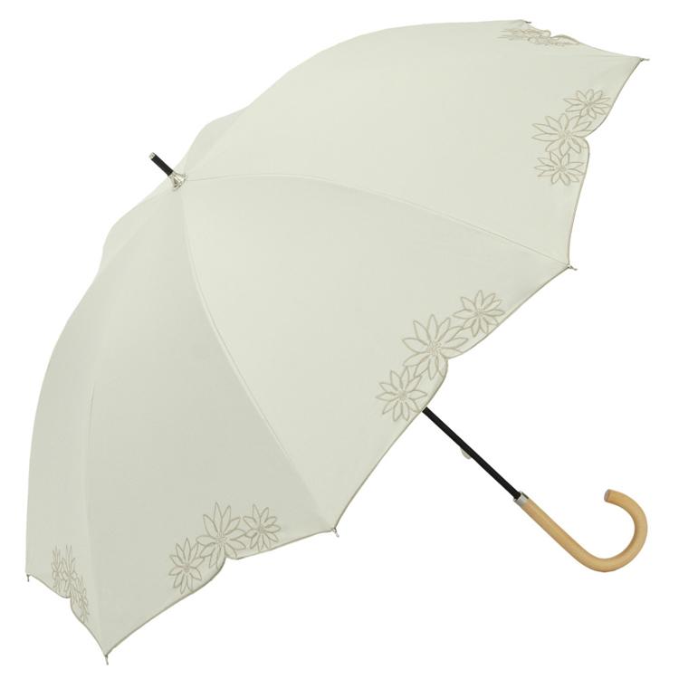 フラワー刺繍/ホワイト