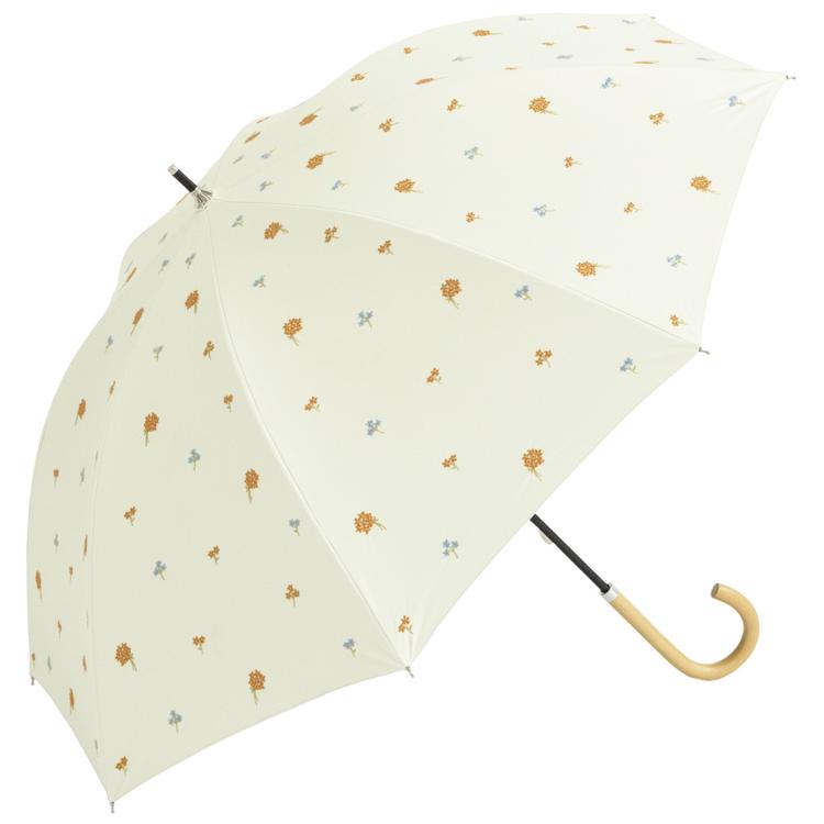 モチーフ刺繍/ホワイト